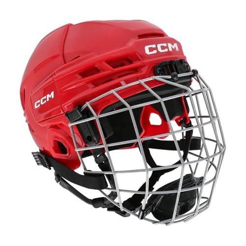 CCM Tacks 70 Helm Combo Bambini, Größe:Junior, Farbe:Rot von CCM