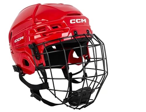 CCM Tacks 70 Helm Combo Senior, Größe:L, Farbe:Rot von CCM