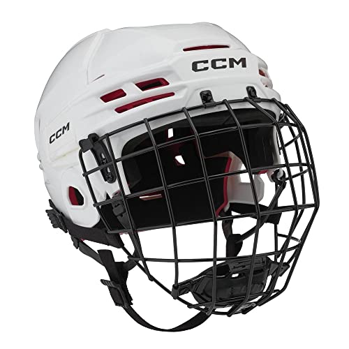 CCM Tacks 70 Helm Combo Senior, Größe:L, Farbe:Weiss von CCM