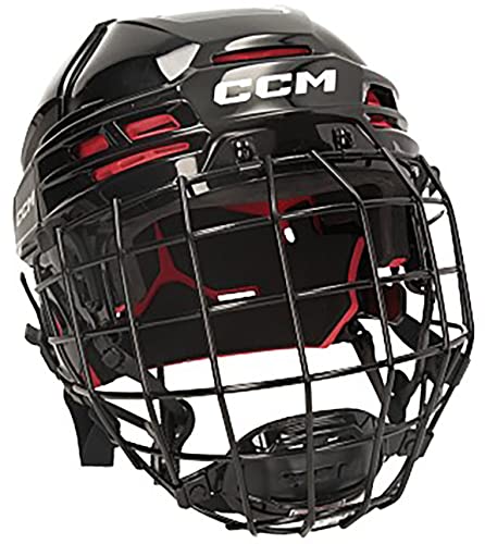 CCM Tacks 70 Helm Combo Senior, Größe:S, Farbe:Schwarz von CCM