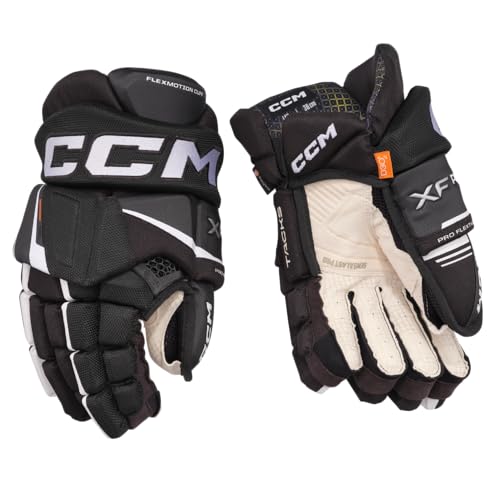 CCM Tacks XF Senior Eishockey Handschuhe (Schwarz/Weiß, 13 Zoll) von CCM