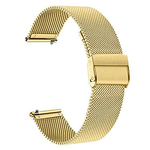 CCMYNSW 18mm 20mm 22mm Metallband für Garmin Vivoactive 3 4 4s Band Uhr Venu 2 Plus 2s SQ Forerunner 645 245 Armband Milanese Correa von CCMYNSW