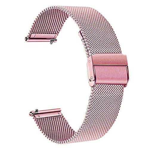 CCMYNSW 18mm 20mm 22mm Metallband für Garmin Vivoactive 3 4 4s Band Uhr Venu 2 Plus 2s SQ Forerunner 645 245 Armband Milanese Correa von CCMYNSW