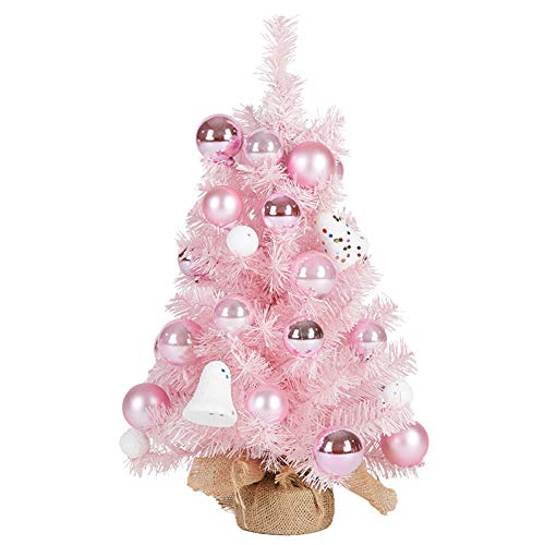 CCMYNSW 23,6 Zoll Material PVC Kleine Weihnachtsdekoration Weihnachtsbaum, [schön] Desktop-Dekoration Baum Kiefern-Rosa C 60cm (24Zoll) Die Neue von CCMYNSW