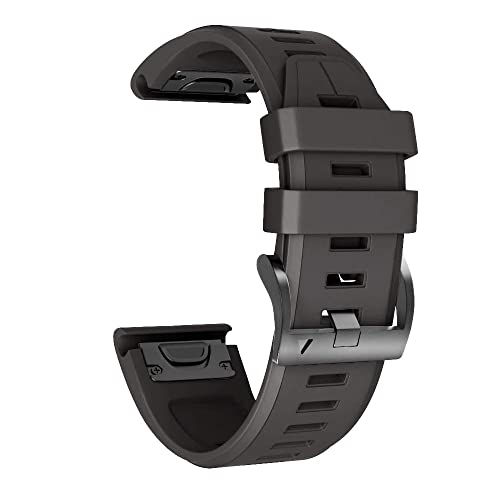 CCMYNSW 26 22mm Armband für Garmin Fenix ​​6 6X Pro 5 5X Plus 3HR 935 Silikonband Fenix ​​7 7X Epix Fenix7 Uhr Easyfit Handschlaufe von CCMYNSW