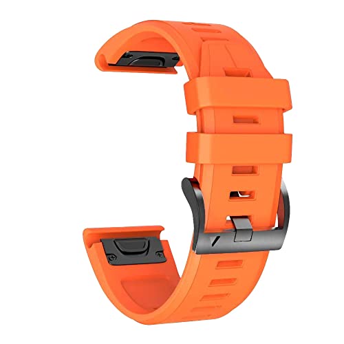 CCMYNSW 26 22mm Armband für Garmin Fenix ​​6 6X Pro 5 5X Plus 3HR 935 Silikonband Fenix ​​7 7X Epix Fenix7 Uhr Easyfit Handschlaufe von CCMYNSW