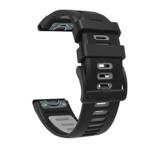 CCMYNSW Quick Fit Silikonarmband 26mm für Garmin Fenix ​​7X 6X Pro/ 5X Plus/3 HR/Enduro/Descent MK1 Mk2 Mk2i Smart Watch Band Strap von CCMYNSW