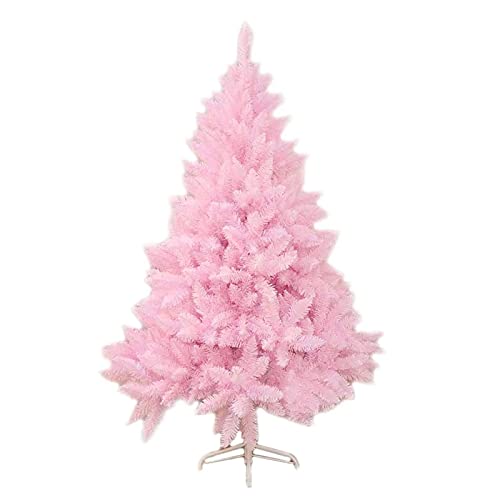 CCMYNSW Weihnachtsbaum, Weihnachtsdekoration, PVC-Weihnachtsbaum mit robuster Stütze, künstlicher Weihnachtsbaum für drinnen und draußen (Rosa, 210 cm) Der Neue von CCMYNSW