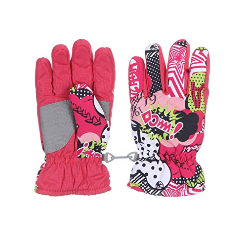 CCOOfhhc Handschuhe Kinder, Wasserdicht Arbeitshandschuhe Winddichte Handschuh Winter Warm Schneehandschuhe Snowboard Fahrradhandschuhe Fleece Skihandschuhe Jungen Und Mädchen von CCOOfhhc