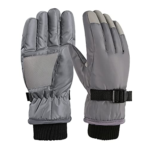 CCOOfhhc Handschuhe Kinder, Wasserdicht Arbeitshandschuhe Winddichte Handschuh Winter Warme Schneehandschuhe Snowboard Fahrradhandschuhe Fleece Fingerhandschuhe Jungen Und Mädchen von CCOOfhhc