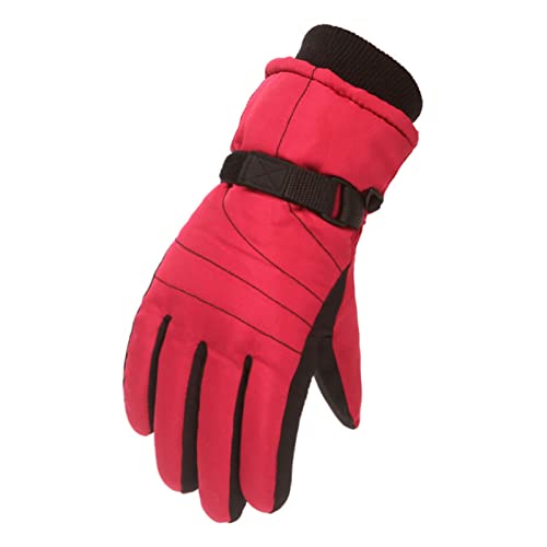 CCOOfhhc Handschuhe Kinder Wasserdicht Arbeitshandschuhe Winddichte Handschuhe Winter Wärme Gloves Snowboard Fahrradhandschuhe Plüsch Ski Handschuhe Für 1-13 Jahre Mädchen Jungen von CCOOfhhc