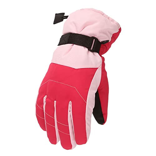 CCOOfhhc Handschuhe Kinder wasserdichte Arbeitshandschuhe Winddichte Handschuh Winter Warmer Reithandschuhe Snowboard Fahrradhandschuhe Plüsch Laufhandschuhe Jungen Und Mädchen 2-10 Jahre Alt von CCOOfhhc