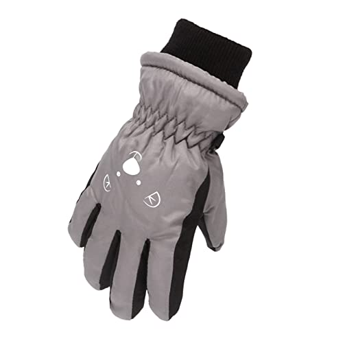 CCOOfhhc Kinder Ski Handschuhe, Wasserdicht Winddichte Arbeitshandschuhe Skifahren Handschuh Winter Warm Fahrradhandschuhe Winterhandschuhe Plüsch Ski Handschuhe Jungen Und Mädchen von CCOOfhhc