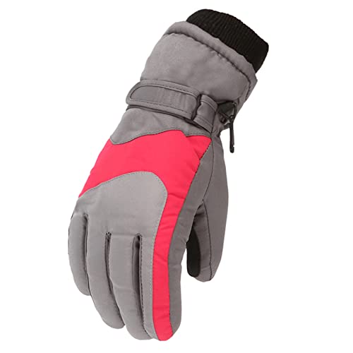 CCOOfhhc Kinder Ski Handschuhe, wasserdichte Winddichte Arbeitshandschuhe Skifahren Handschuh Winter Wärme Fahrradhandschuhe Gloves Fleece Thermohandschuhe Für 2-13 Jahre Mädchen Und Jungen von CCOOfhhc