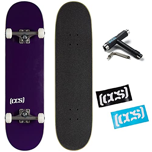 [CCS] Skateboard mit Logo, komplett, Lila, 20,3 cm von [CCS]