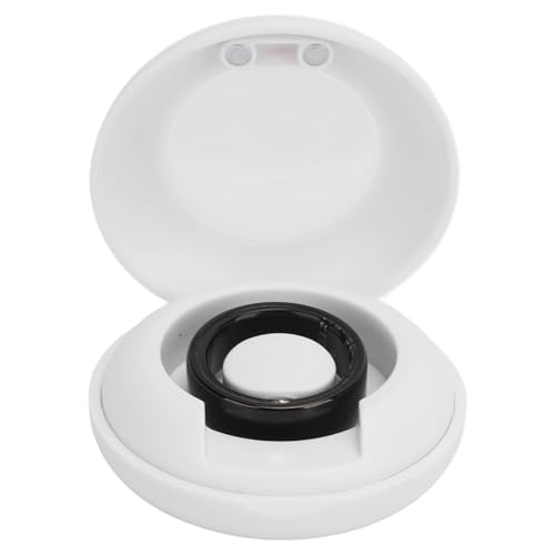 Schlafqualitäts-Tracker-Ring für JYouPro APP, Intelligenter Keramik-Gesundheitsring, Wiederaufladbar, Schwarz für (Größe 12 21,5 mm / 0,8 Zoll Innendurchmesser) von CCYLEZ