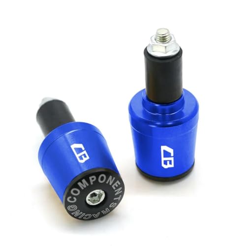 7/8''22mm Motorrad Lenker Stecker Universal Lenker Hand Griff Griff Bar Enden Passt für Honda CB125R CB150R CB190R CB250R CB300R CB400 CB500X CB500R CB-Blue von CDBFWD