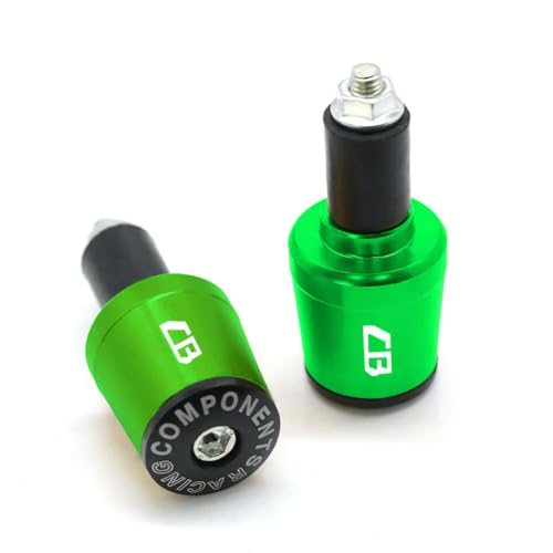 7/8''22mm Motorrad Lenker Stecker Universal Lenker Hand Griff Griff Bar Enden Passt für Honda CB125R CB150R CB190R CB250R CB300R CB400 CB500X CB500R CB-Green von CDBFWD