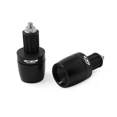 7/8''22mm Motorrad Lenker Stecker Universal Lenker Hand Griff Griff Bar Enden Passt für Honda CB650R CB 650R CB 650 R-Black von CDBFWD