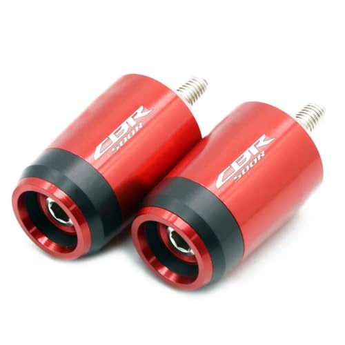 7/8''22mm Motorrad Lenker Stecker Universal Lenker Hand Griff Griff Bar Enden Passt für Honda CBR500R CBR 500R CBR500 R -Red von CDBFWD