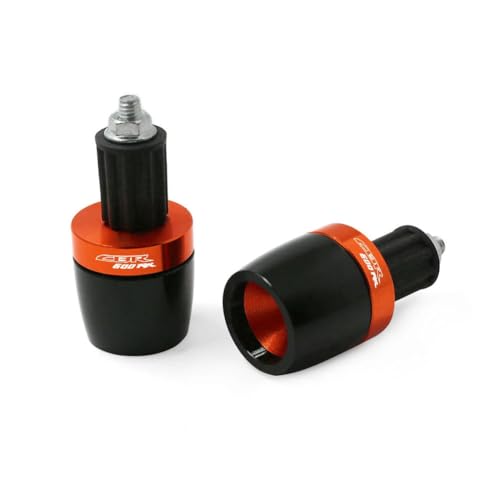 7/8''22mm Motorrad Lenker Stecker Universal Lenker Hand Griff Griff Bar Enden Passt für Honda CBR600RR CBR 600RR CBR 600 RR-Orange von CDBFWD