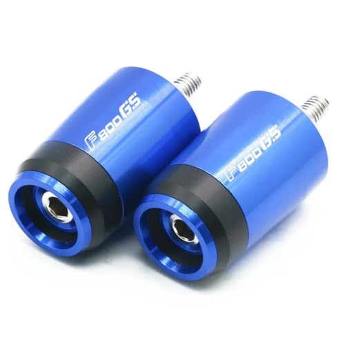 CDBFWD 7/8''22mm Motorrad Lenker Stecker Universal Lenker Hand Griff Griff Bar Enden Passt für BMW F800GS F 800 GS F800 GS-Blue von CDBFWD