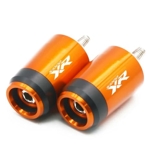 CDBFWD 7/8''22mm Motorrad Lenker Stecker Universal Lenker Hand Griff Griff Bar Enden Passt für BMW S1000XR S1000 XR S 1000 XR-Orange von CDBFWD