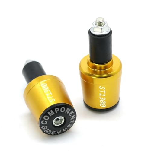 CDBFWD 7/8''22mm Motorrad Lenker Stecker Universal Lenker Hand Griff Griff Bar Enden Passt für Honda ST1300 ST1300A ST 1300-Gold von CDBFWD