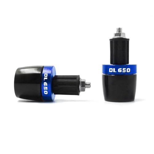 CDBFWD 7/8''22mm Motorrad Lenker Stecker Universal Lenker Hand Griff Griff Bar Enden Passt für Suitable für: für Suzuki DL650 V-Strom DL 650 All Year-Blue von CDBFWD