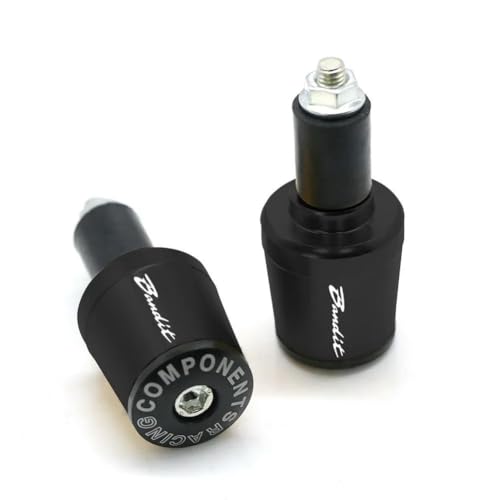 CDBFWD 7/8''22mm Motorrad Lenker Stecker Universal Lenker Hand Griff Griff Bar Enden Passt für Suzuki GSF 250 600 600S 650 650S 650N 1200 1250 Bandit 650S -Black von CDBFWD