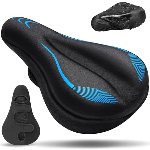 CDYWD Gel Fahrradsitz Polsterung für Herren & Damen, Verdicken & Weich Fahrrad Sitzpolster, Bequem Sattelbezug Fahrrad Gepolstert, Fahrradsattel Polster für Rennrad, Mountainbike, Ebike, Heimtrainer CDYWD Gel Fahrradsitz Polsterung für Herren & Damen, Verdicken & Weich Fahrrad Sitzpolster, Bequem Sattelbezug Fahrrad Gepolstert, Fahrradsattel Polster für Rennrad, Mountainbike, Ebike, Heimtrainer von CDYWD
