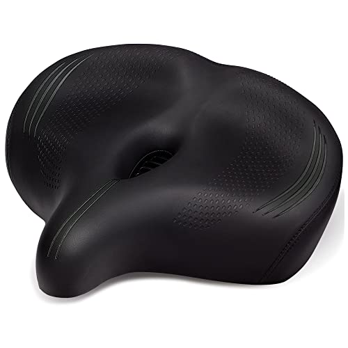 CDYWD Übergroßer Fahrradsattel Herren & Damen Bequem, Extra Breit, Weich, Ergonomisch Gepolsterter Fahrrad Sattel, Universal Ersatz Fahrradsitz für Cityrad, Ebike, Heimtrainer, Tourenrad CDYWD Übergroßer Fahrradsattel Herren & Damen Bequem, Extra Breit, Weich, Ergonomisch Gepolsterter Fahrrad Sattel, Universal Ersatz Fahrradsitz für Cityrad, Ebike, Heimtrainer, Tourenrad von CDYWD