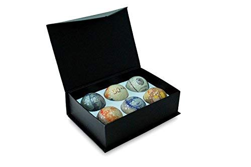 CEBEGO Golfball Sixpack Währungsbälle mit Geldscheinen transparent,Currency Balls in Geschenkbox,Golfgeschenkartikel von CEBEGO