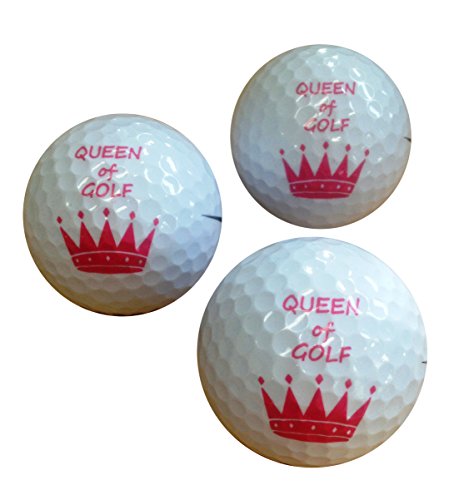 CEBEGO Golfballset Queen of Golf,3 Marken Golfbälle mit Druck by von CEBEGO