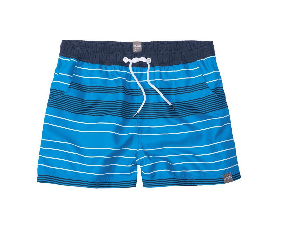 CECEBA Badeshorts XXL Ceceba kurze Badeshorts blau-weiß gestreift CECEBA Badeshorts XXL Ceceba kurze Badeshorts blau-weiß gestreift von CECEBA