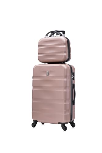 CELIMS - 2-teilige Koffersets | Großer Koffer 75cm + Kulturbeutel | Großer Koffer 4 Räder Leicht | Großer Koffer | Roségold CELIMS - 2-teilige Koffersets | Großer Koffer 75cm + Kulturbeutel | Großer Koffer 4 Räder Leicht | Großer Koffer | Roségold von CELIMS