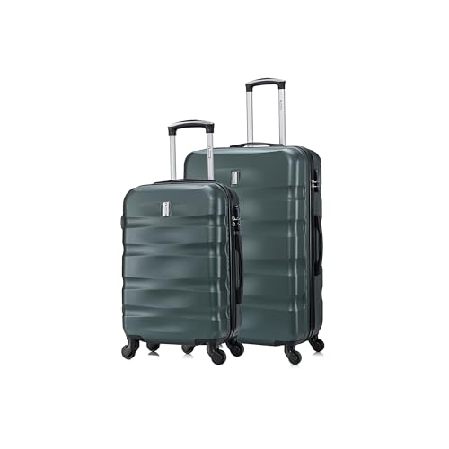 CELIMS - 2-teilige Koffersets | Kabinenkoffer + Großer Koffer | 55x40x20cm Handgepäck + großer Koffer 4 Räder leicht | Koffer-Set | Dunkelgrün CELIMS - 2-teilige Koffersets | Kabinenkoffer + Großer Koffer | 55x40x20cm Handgepäck + großer Koffer 4 Räder leicht | Koffer-Set | Dunkelgrün von CELIMS