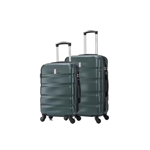 CELIMS - 2-teilige Koffersets | Kabinenkoffer + Mittelgroßer Koffer | 55x40x20cm Handgepäck + mittlerer Koffer 4 Räder | Koffer-Set | Dunkelgrün CELIMS - 2-teilige Koffersets | Kabinenkoffer + Mittelgroßer Koffer | 55x40x20cm Handgepäck + mittlerer Koffer 4 Räder | Koffer-Set | Dunkelgrün von CELIMS