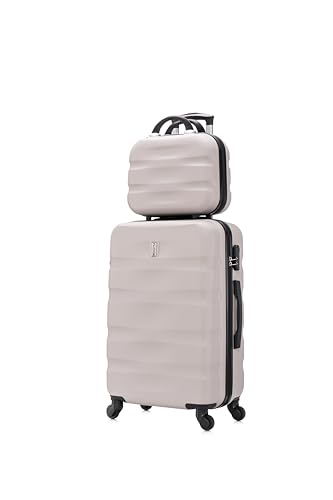 CELIMS - 2-teilige Koffersets | Mittelgroßer Koffer + Kulturbeutel | 20kg Koffer | Mittelgroßer Koffer mit 4 Rädern | Mittelgroßer Koffer | Grau CELIMS - 2-teilige Koffersets | Mittelgroßer Koffer + Kulturbeutel | 20kg Koffer | Mittelgroßer Koffer mit 4 Rädern | Mittelgroßer Koffer | Grau von CELIMS