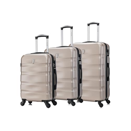 CELIMS - 3-teilige Koffersets | Kabinenkoffer + Mittlerer Koffer + Großer Koffer | Champagner CELIMS - 3-teilige Koffersets | Kabinenkoffer + Mittlerer Koffer + Großer Koffer | Champagner von CELIMS
