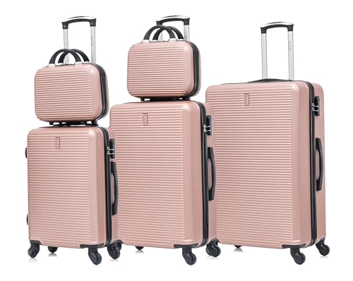 CELIMS - 5-teiliges Koffer Kofferset | Kabine + Medium + Groß + 2X Kosmetikkoffer | Reisekoffer ABS Lightweight | Kofferset 3+2 | Roségold CELIMS - 5-teiliges Koffer Kofferset | Kabine + Medium + Groß + 2X Kosmetikkoffer | Reisekoffer ABS Lightweight | Kofferset 3+2 | Roségold von CELIMS