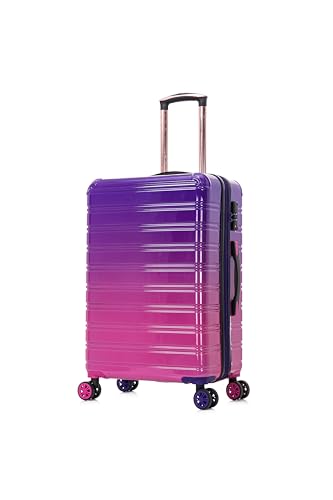 CELIMS - Koffer aus Polycarbonat | Mittelgroßer Koffer | 20kg Koffer | Mittelgroßer Koffer mit 4 Rädern | Mittelgroßer Koffer | Violett CELIMS - Koffer aus Polycarbonat | Mittelgroßer Koffer | 20kg Koffer | Mittelgroßer Koffer mit 4 Rädern | Mittelgroßer Koffer | Violett von CELIMS