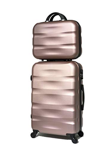 CELIMS Reisekoffer 65 cm & Kosmetikkoffer, Rosé #5806, 65cm & Vanity CELIMS Reisekoffer 65 cm & Kosmetikkoffer, Rosé #5806, 65cm & Vanity von CELIMS