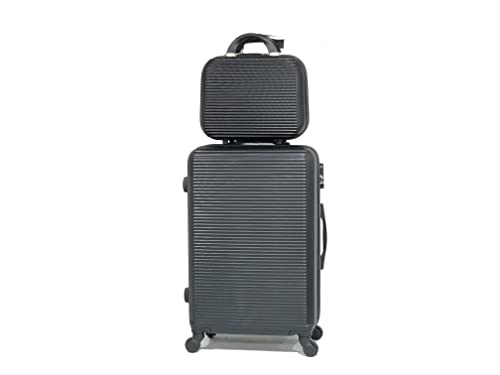 CELIMS Reisekoffer 65 cm & Kosmetikkoffer, Schwarz #5859, 65cm & Vanity CELIMS Reisekoffer 65 cm & Kosmetikkoffer, Schwarz #5859, 65cm & Vanity von CELIMS