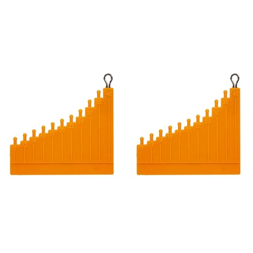 CENMEN 2X Karpfen Angeln Haar Gauge für Karpfen Haar Rig Messen Werkzeug Karpfen Grob Methode Futterautomat Angeln GeräT ZubehöR von CENMEN