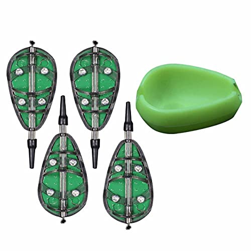CENPEK Fishing Feeder Set Angeln Inline Feeder Karpfenk?der Kunststoff Inline Method Feeder mit Quick Release Form 4 Stück CENPEK Fishing Feeder Set Angeln Inline Feeder Karpfenk?der Kunststoff Inline Method Feeder mit Quick Release Form 4 Stück von CENPEK