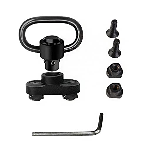 CENPEK QD Sling Swivel Mount 1,25 Zoll Quick Detachable Kit mit Quick Detach Push Button, Sling Mount Adapter und 360° Rotation Sling Swivel Base, für Rail Handguard von CENPEK