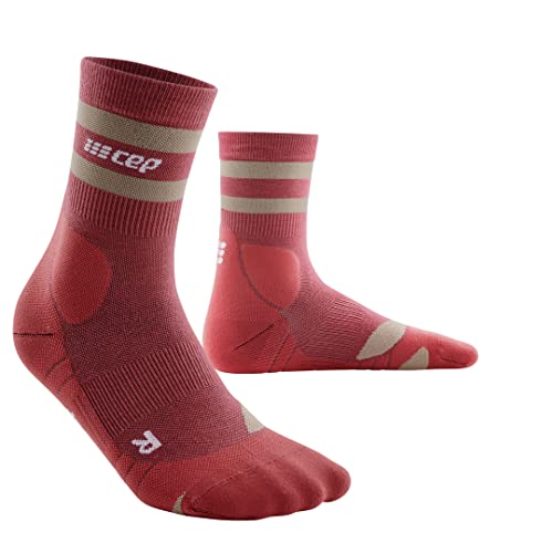 CEP - 80's COMPRESSION SOCKS HIKING MID-CUT für Damen | Mittelhohe Wandersocken in berry/sand mit verbesserter Merino-Qualität | Frauen Trekkingsocken für optimale Trittsicherheit | Gr. IV | L CEP - 80's COMPRESSION SOCKS HIKING MID-CUT für Damen | Mittelhohe Wandersocken in berry/sand mit verbesserter Merino-Qualität | Frauen Trekkingsocken für optimale Trittsicherheit | Gr. IV | L von CEP