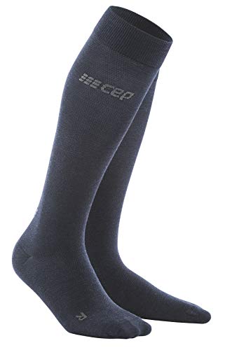 CEP – ALLDAY RECOVERY COMPRESSION SOCKS für Herren | Merino Socken mit Kompression in dunkelblau | Größe IV von CEP