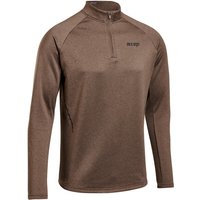 CEP Cold Weather langarm 1/4-Zip Laufshirt Herren 381 - brown XL von CEP